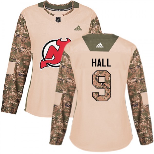 Adidas New Jersey Devils #9 Taylor Hall Camo Authe...
