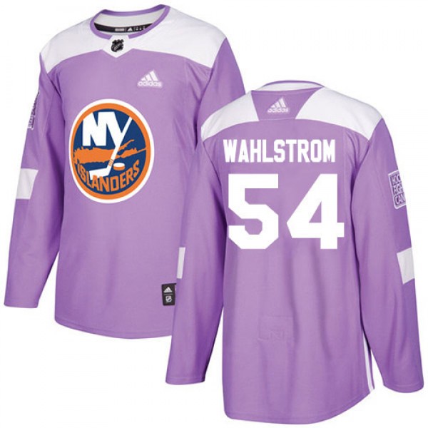 Adidas New York Islanders #54 Oliver Wahlstrom Pur...