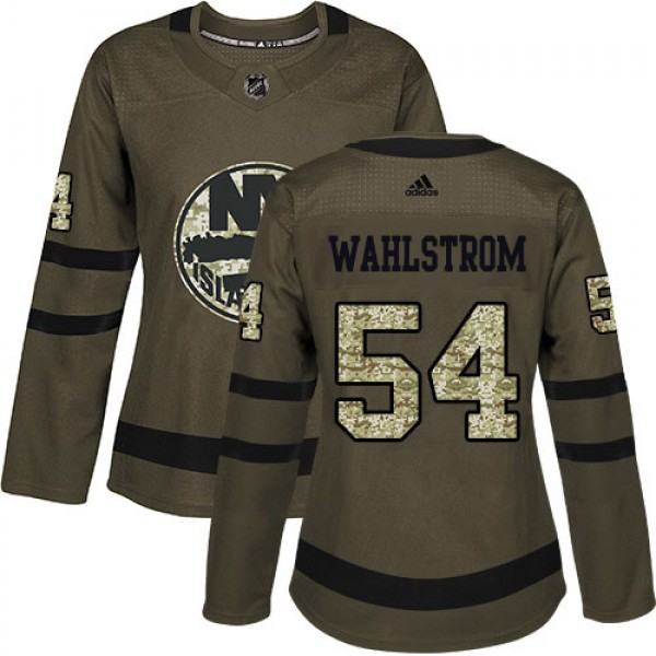 Adidas New York Islanders #54 Oliver Wahlstrom Gre...