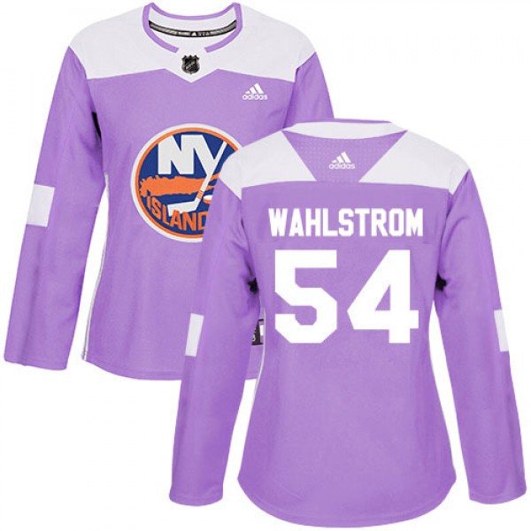 Adidas New York Islanders #54 Oliver Wahlstrom Pur...
