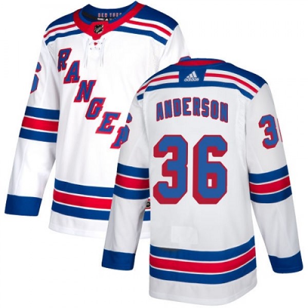 Adidas New York Rangers #36 Glenn Anderson White A...