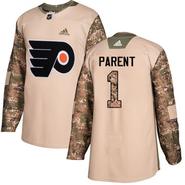 Adidas Philadelphia Flyers #1 Bernie Parent Camo A...