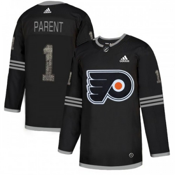Adidas Philadelphia Flyers #1 Bernie Parent Black ...