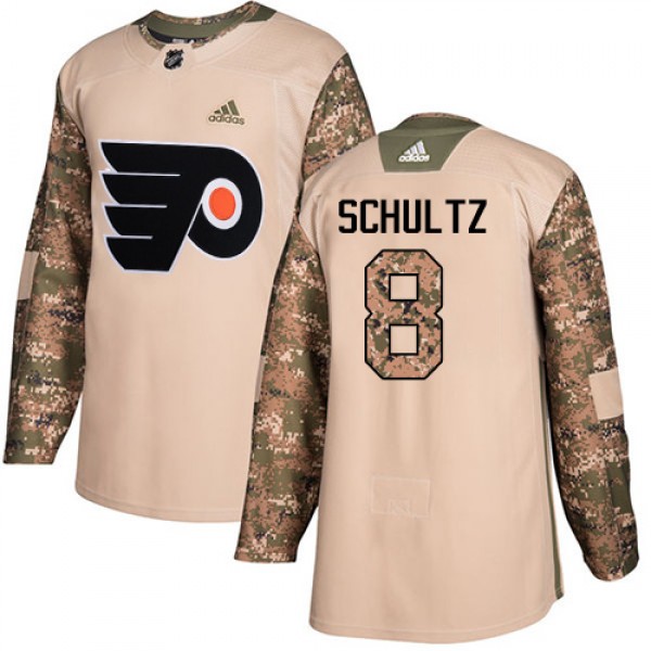 Adidas Philadelphia Flyers #8 Dave Schultz Camo Au...