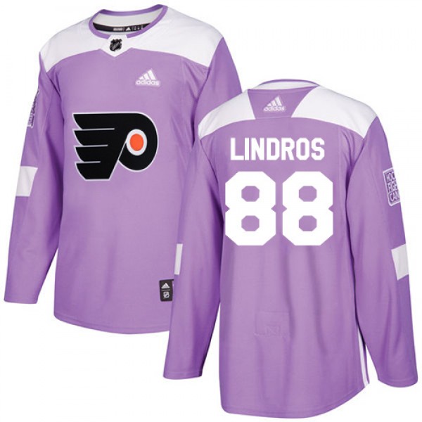 Adidas Philadelphia Flyers #88 Eric Lindros Purple...