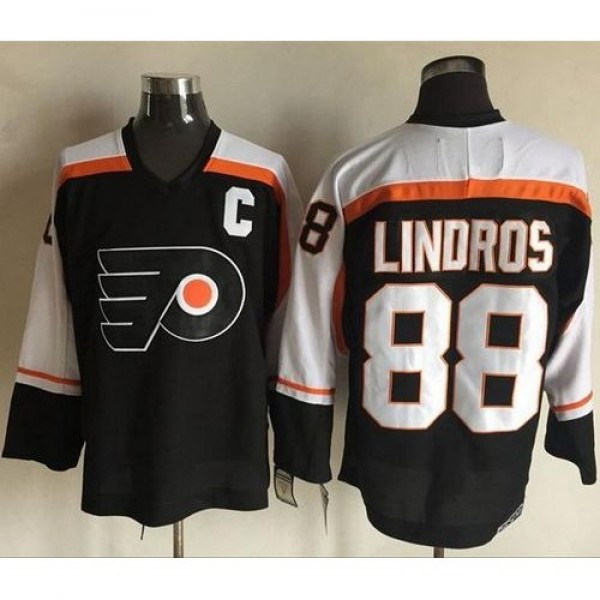 Philadelphia Flyers #88 Eric Lindros Black CCM Thr...