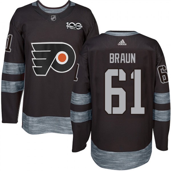 Adidas Philadelphia Flyers #61 Justin Braun Black ...