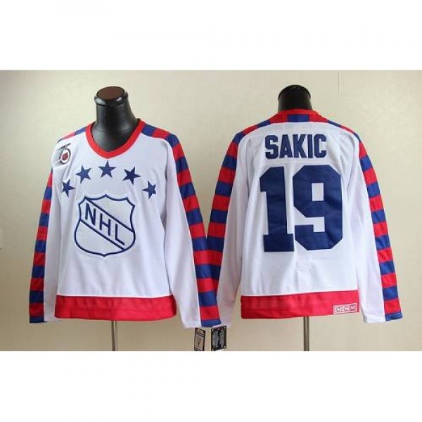 Quebec Nordiques #19 Joe Sakic White All Star CCM ...