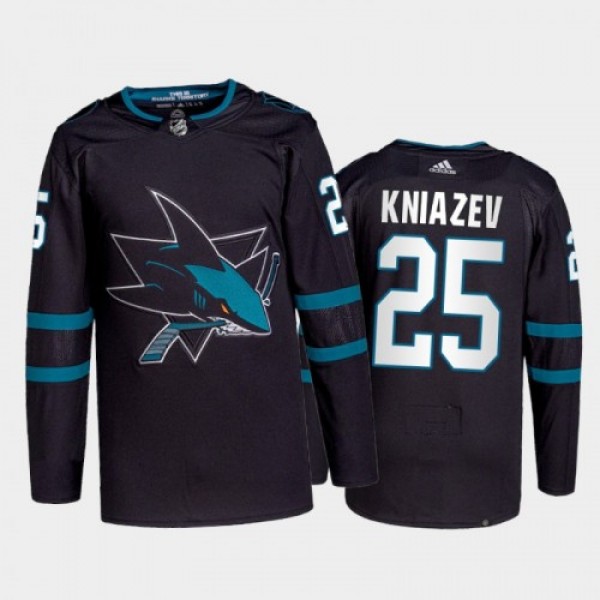 Adidas San Jose Sharks #25 Artemi Kniazev Men'...