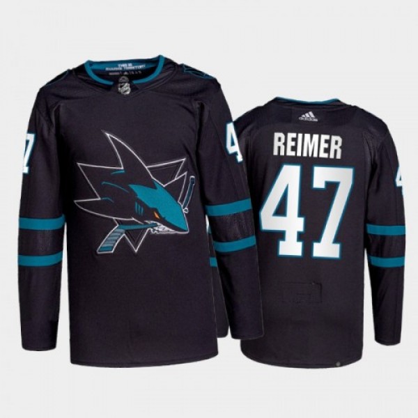 Adidas San Jose Sharks #47 James Reimer Men's...