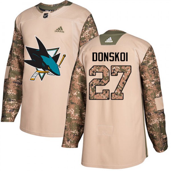 Adidas San Jose Sharks #27 Joonas Donskoi Camo Aut...