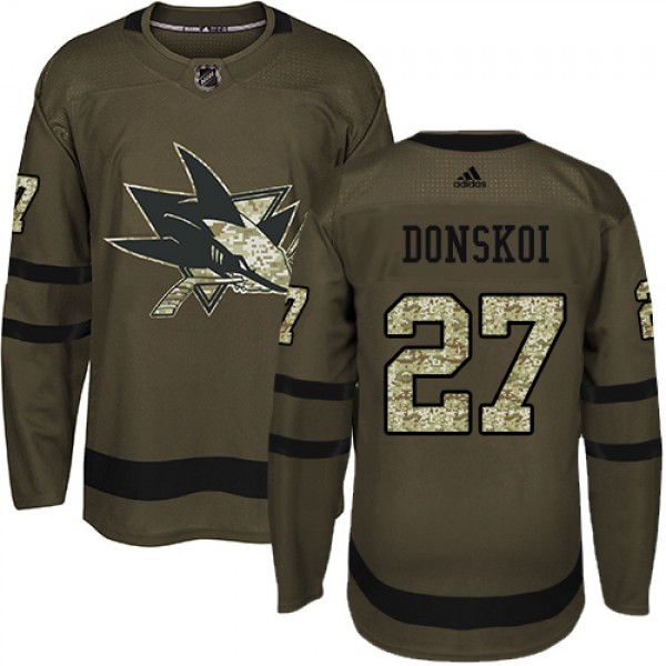 Adidas San Jose Sharks #27 Joonas Donskoi Green Sa...