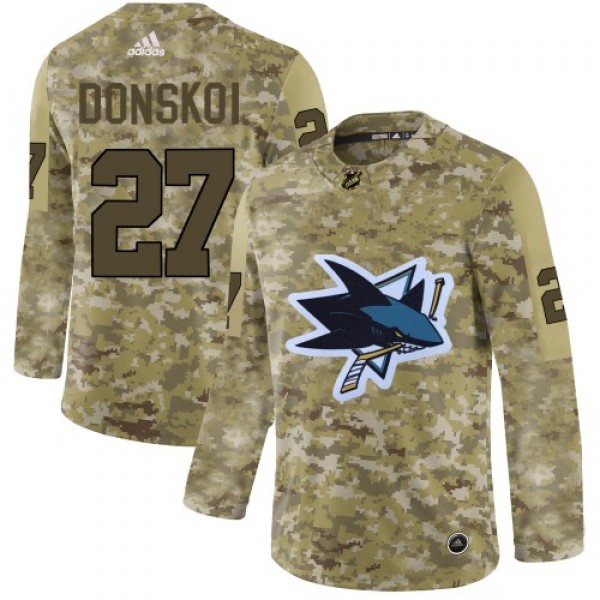 Adidas San Jose Sharks #27 Joonas Donskoi Camo Aut...