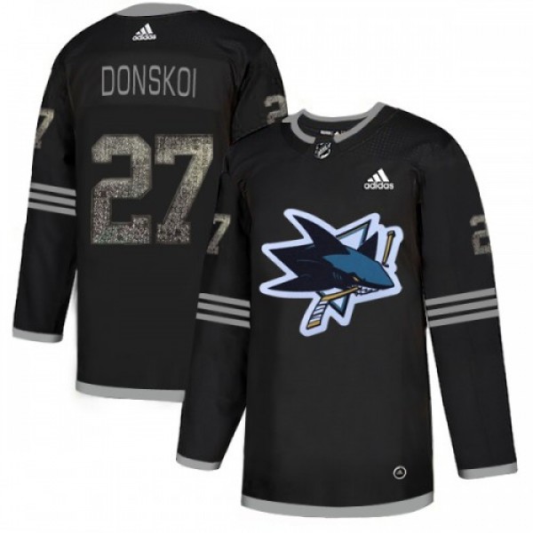Adidas San Jose Sharks #27 Joonas Donskoi Black Au...