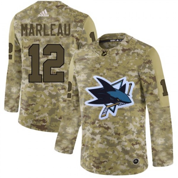 Adidas San Jose Sharks #12 Patrick Marleau Camo Au...