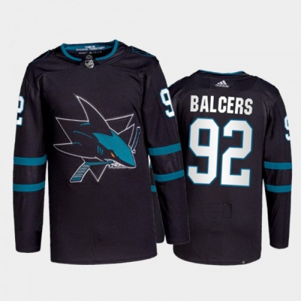 Adidas San Jose Sharks #92 Rudolfs Balcers Men...
