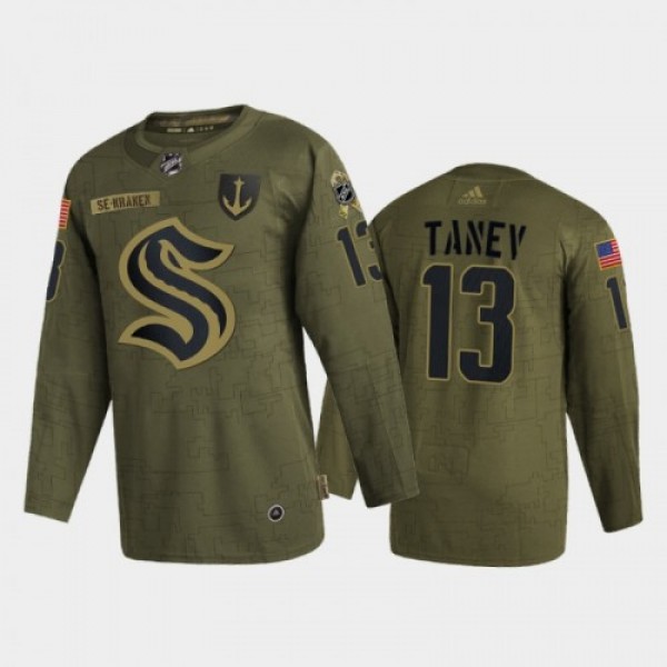Seattle Seattle Kraken #13 Brandon Tanev Men'...