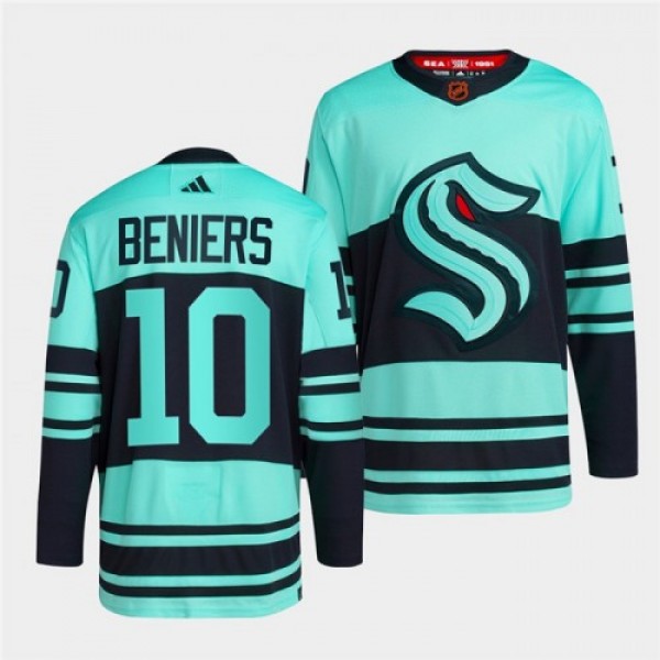 Seattle Seattle Kraken #10 Matty Beniers Men'...