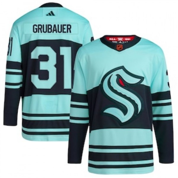 Seattle Seattle Kraken #31 Philipp Grubauer Men�...