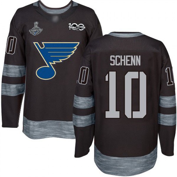 Adidas St. Louis Blues #10 Brayden Schenn Black 19...