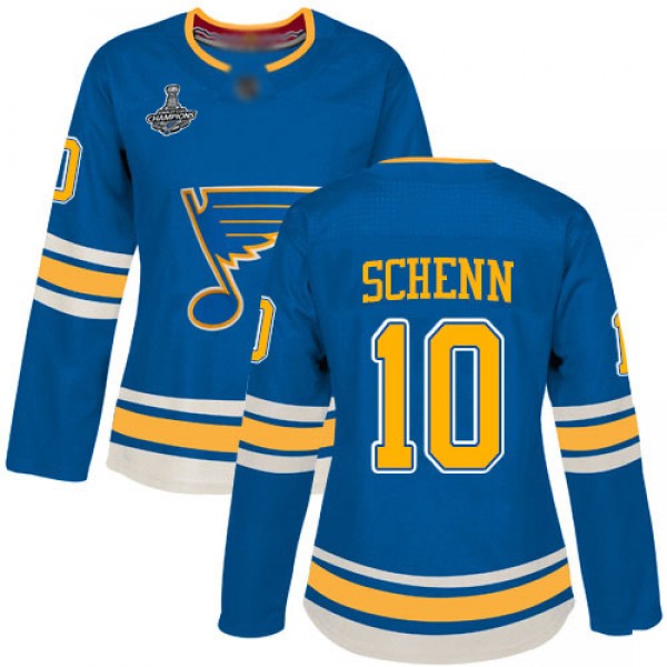Adidas St. Louis Blues #10 Brayden Schenn Blue Alt...