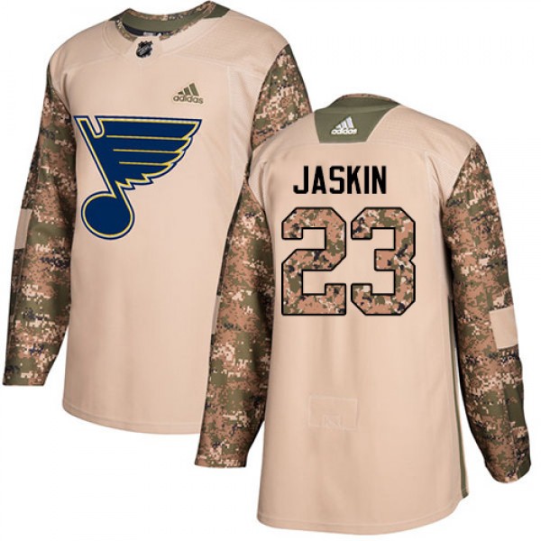 Adidas St. Louis Blues #23 Dmitrij Jaskin Camo Aut...