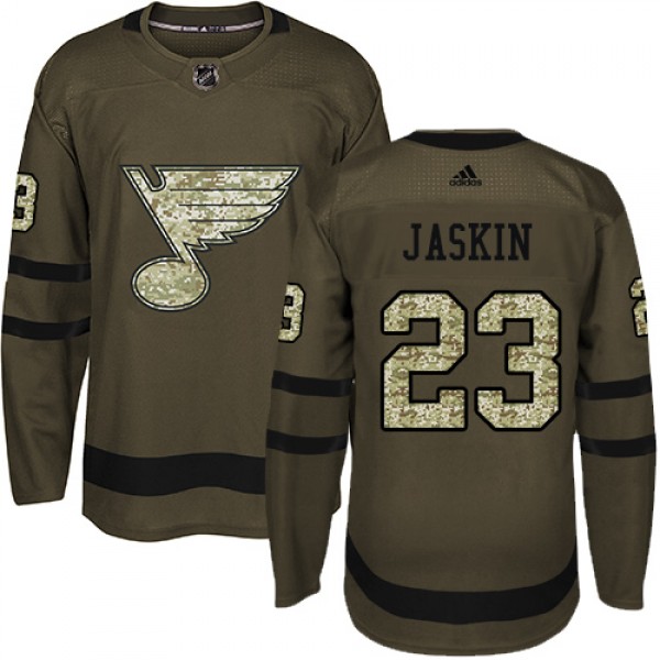 Adidas St. Louis Blues #23 Dmitrij Jaskin Green Sa...