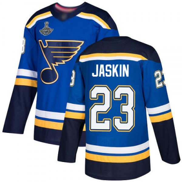 Adidas St. Louis Blues #23 Dmitrij Jaskin Blue Hom...