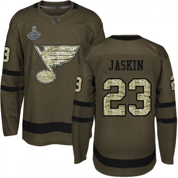 Adidas St. Louis Blues #23 Dmitrij Jaskin Green Sa...