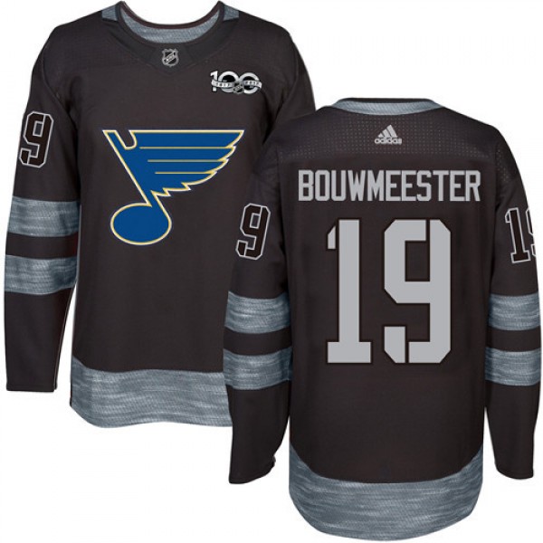 Adidas St. Louis Blues #19 Jay Bouwmeester Black 1...