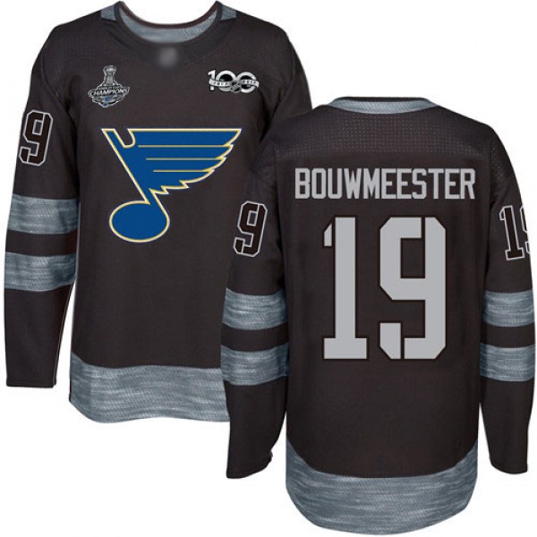 Adidas St. Louis Blues #19 Jay Bouwmeester Black 1...