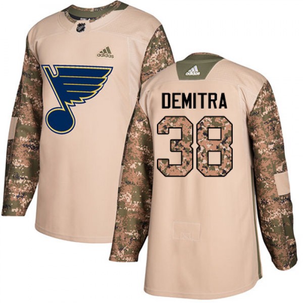 Adidas St. Louis Blues #38 Pavol Demitra Camo Auth...