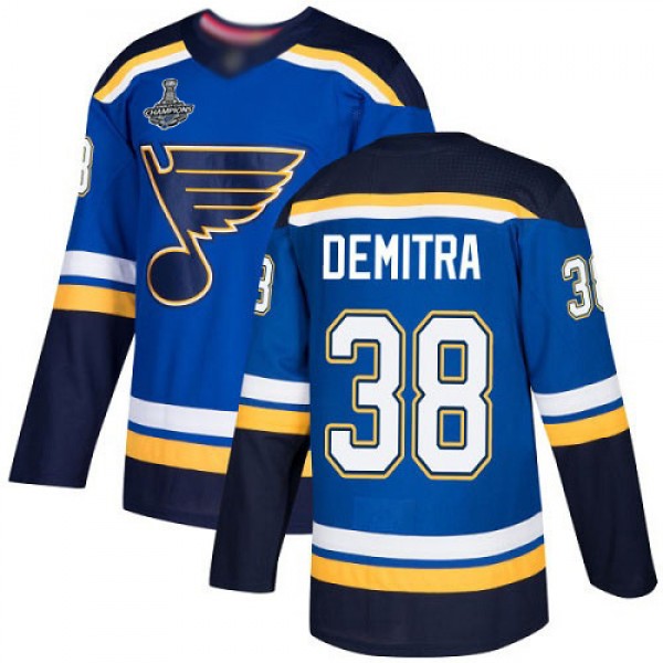 Adidas St. Louis Blues #38 Pavol Demitra Blue Home...