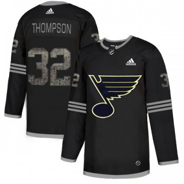 Adidas St. Louis Blues #32 Tage Thompson Black Aut...