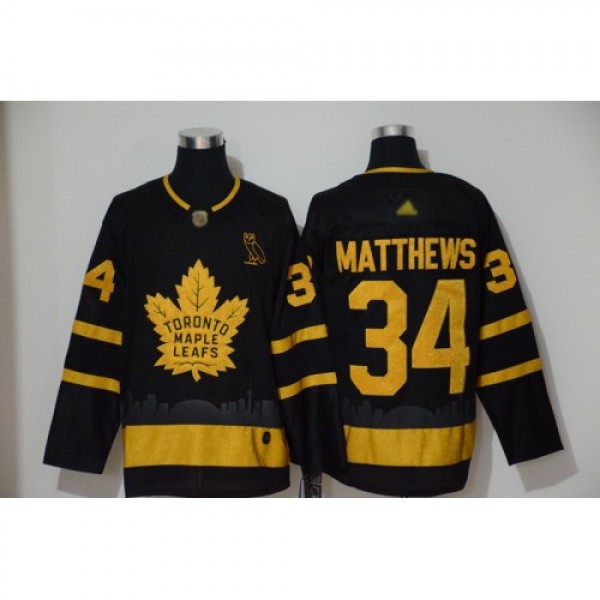 Adidas Toronto Maple Leafs #34 Auston Matthews Bla...