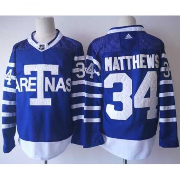 Adidas Toronto Maple Leafs #34 Auston Matthews Blu...