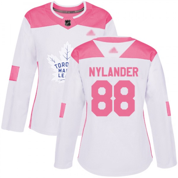Adidas Toronto Maple Leafs #88 William Nylander Wh...
