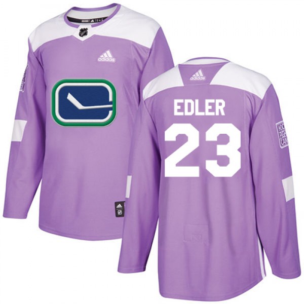 Adidas Vancouver Canucks #23 Alexander Edler Purpl...