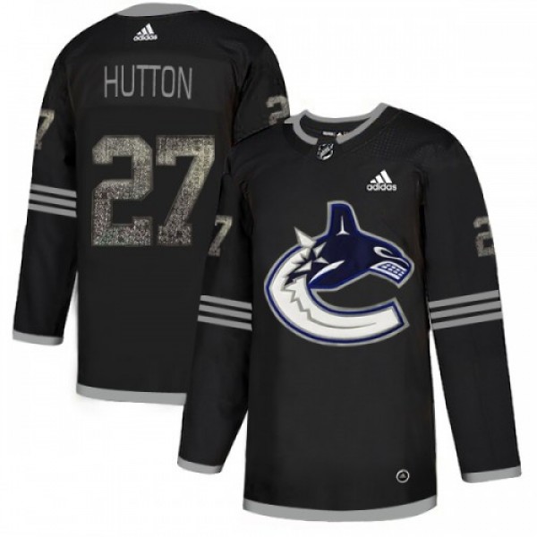 Adidas Vancouver Canucks #27 Ben Hutton Black Auth...