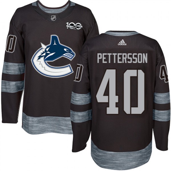 Adidas Vancouver Canucks #40 Elias Pettersson Blac...