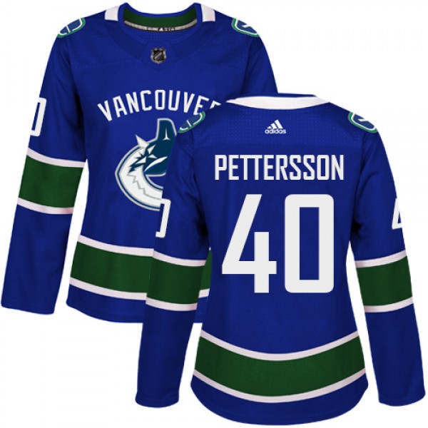 Adidas Vancouver Canucks #40 Elias Pettersson Blue...