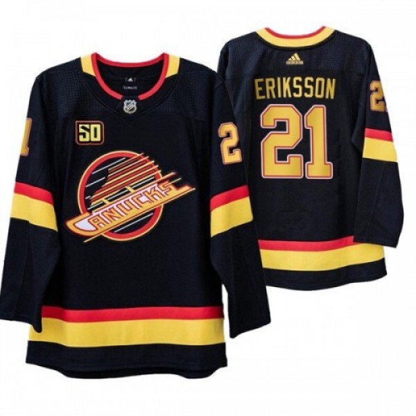 Vancouver Vancouver Canucks #21 Loui Eriksson 50th...