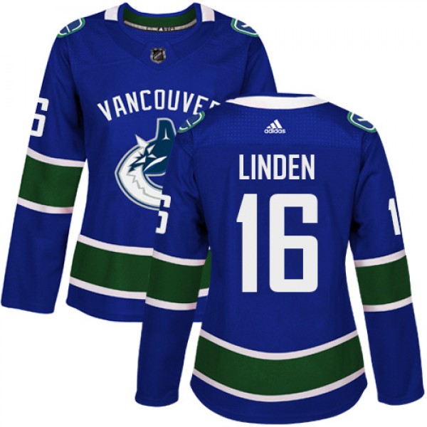 Adidas Vancouver Canucks #16 Trevor Linden Blue Ho...