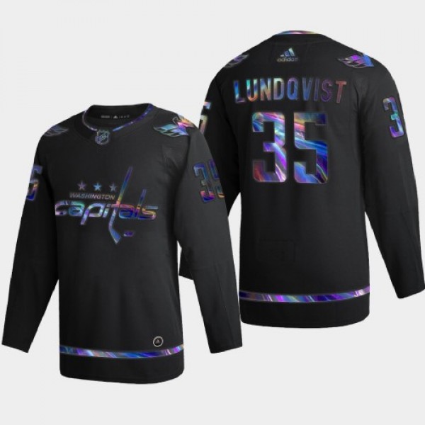 Washington Washington Capitals #35 Henrik Lundqvis...